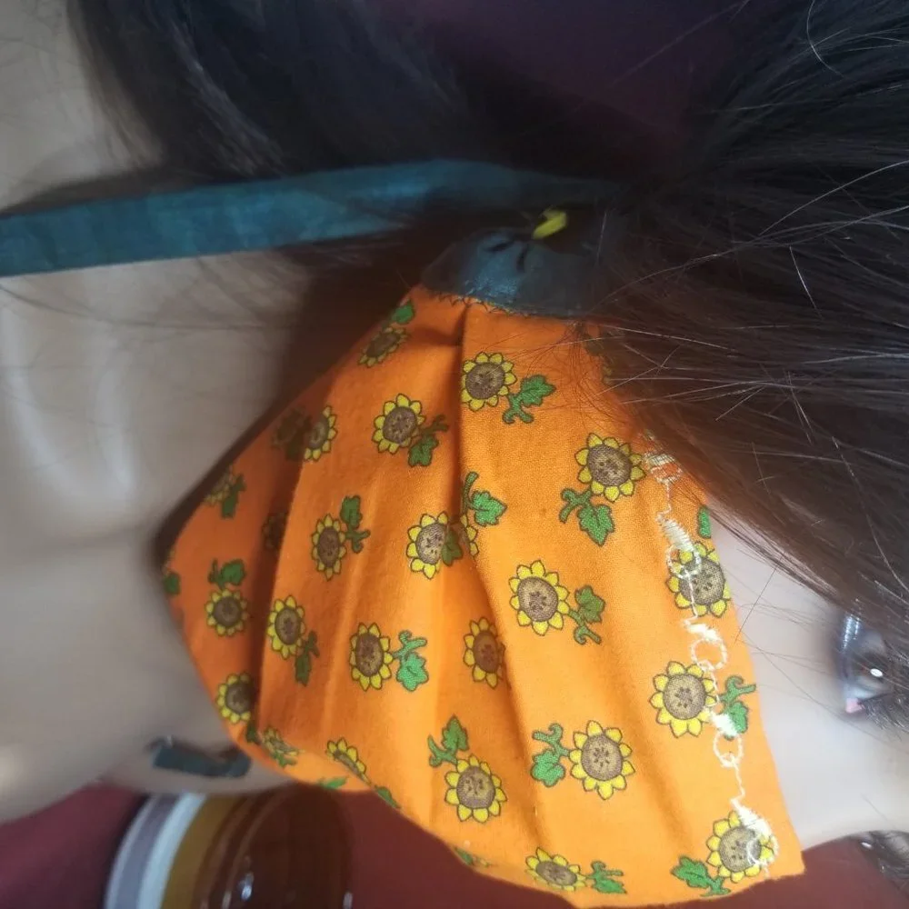 Cloth Face Mask w/ Copper/Silver Filters-Sunflower